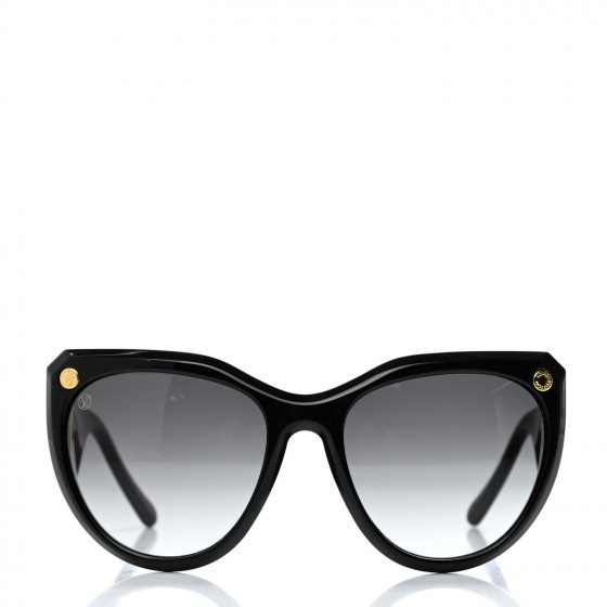 LOUIS VUITTON Acetate My Fair Lady Sunglasses Z1254E Black