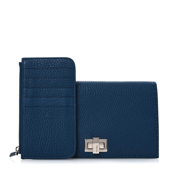 【新品】FENDI PEEKABOO CONTINENTAL WALLET Peekaboo Continental Leather Wallet