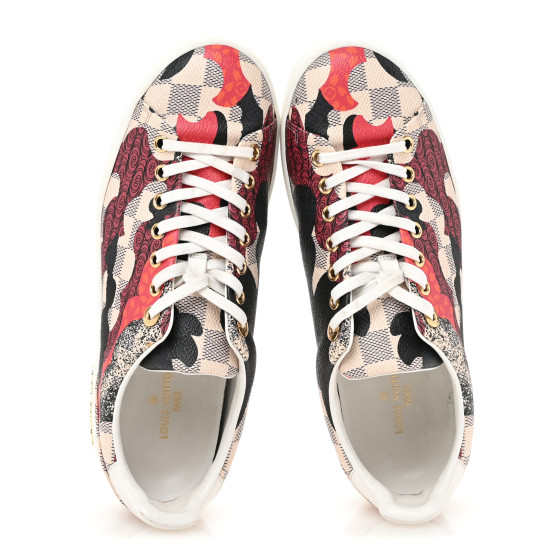 LOUIS VUITTON Damier Azur Overcloud Sneakers 38.5 1696075
