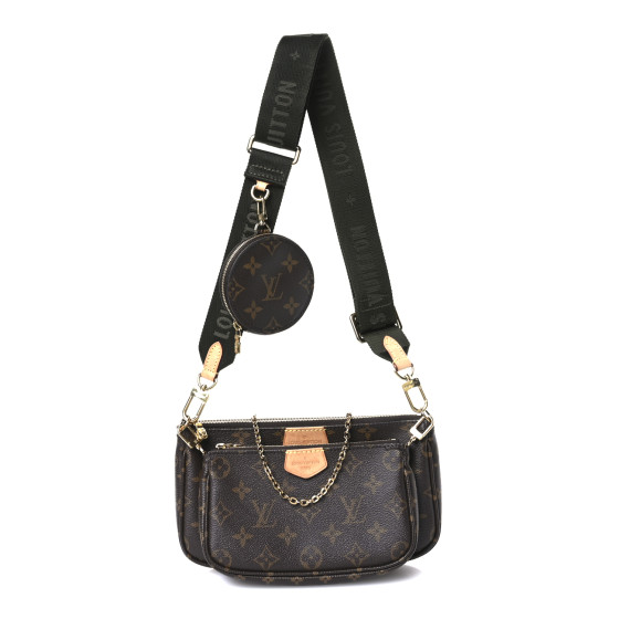 LOUIS VUITTON Monogram Multi Pochette Accessories Kaki