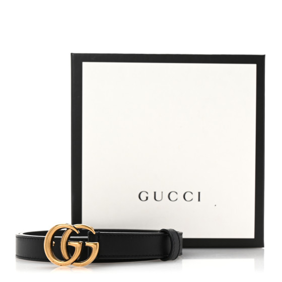 GUCCI ベルト ブラック 75/30 GUCCI Calfskin Double G 20mm Belt 75 30 Black 1699358