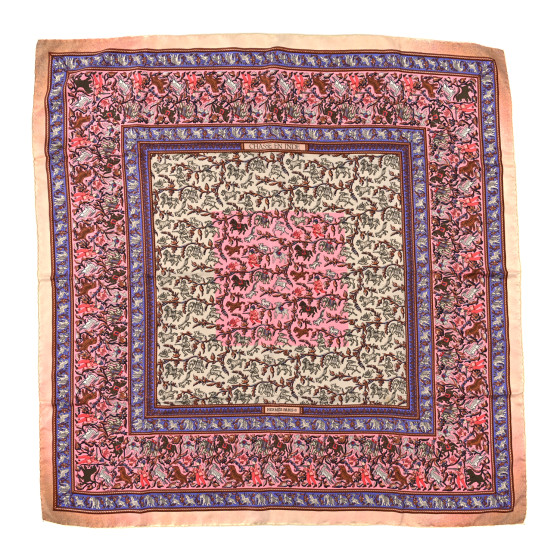 エルメス シルク CHASSE en INDE スカーフ HERMES Silk Chasse en Inde Scarf 90 1517105 | FASHIONPHILE