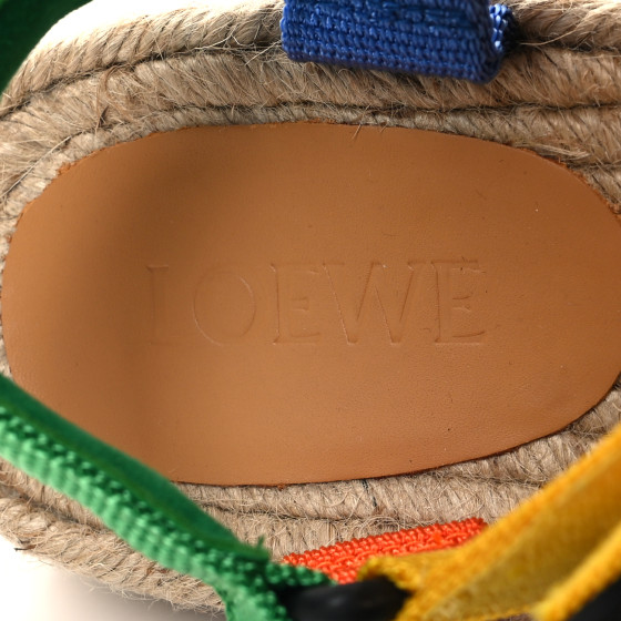 VIP価格.LOEWE INFRADITO IN ECOPELLICCIA LOEWE LOEWE x Paula's Ibiza Petal Woven Leather Espadrilles