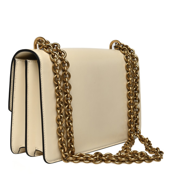 VALENTINO GARAVANI Vitello Vlogo Cutout Chain Shoulder Bag