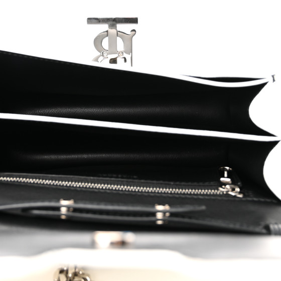 【送料&関税込】Burberry Logo Calfskin Bag BURBERRY Calfskin Logo Printed Small TB Bag Black White