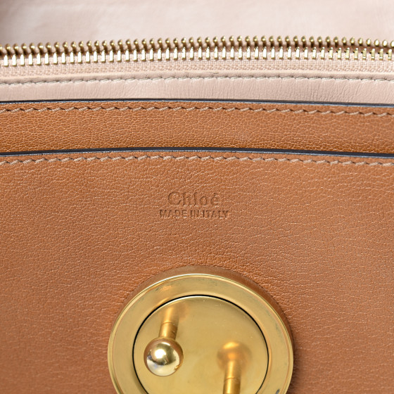 CHLOE Goatskin Medium Mily Shoulder Bag Caramel 536130