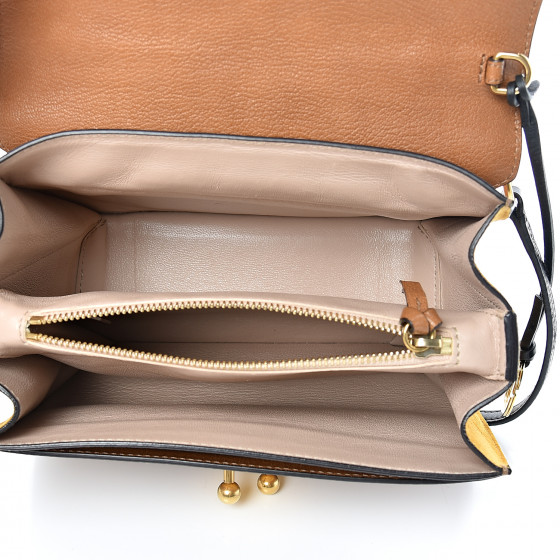 CHLOE Goatskin Medium Mily Shoulder Bag Caramel 536130