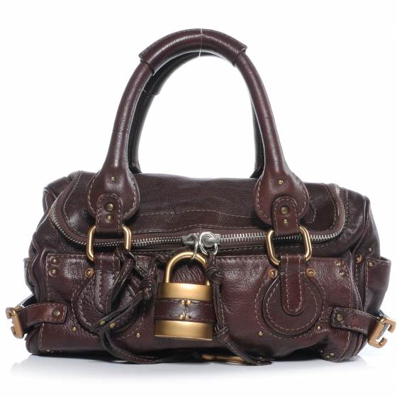 CHLOE Leather Paddington Satchel Chocolate 41614 | FASHIONPHILE