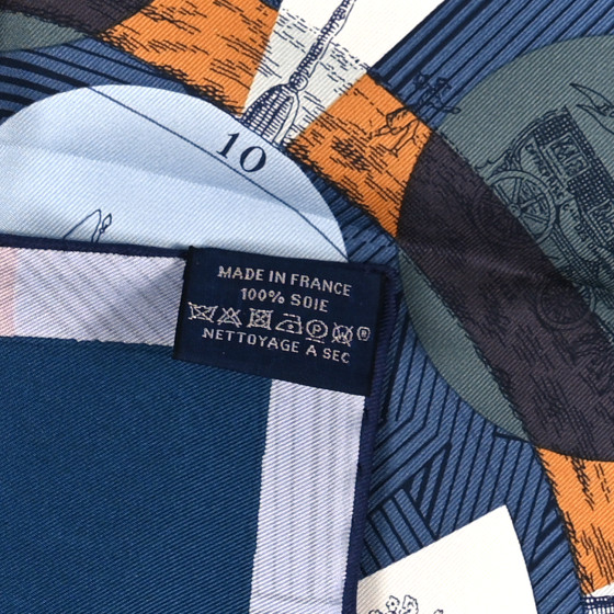 HERMES ガヴロッシュ45 オムニバスゲーム・リミックス HERMES Silk Jeu Des Omnibus Remix Scarf 45 Marine Vert Ciel