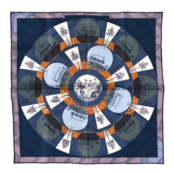 【HERMES】新作45x45cm★Jeu des Omnibus Remix Jeu des Omnibus Remix Hermes Scarf - It's All Goode