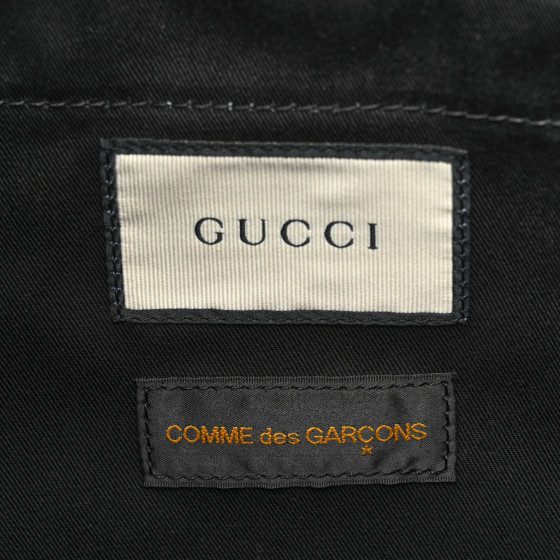 GUCCI X Comme de Garçons Paper Plastic Web Shopper Tote