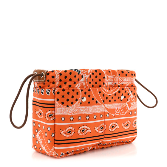 HERMES Barenia Silk Eperons d'Or Fourbi PM Orange Fauve 1352378 |  FASHIONPHILE