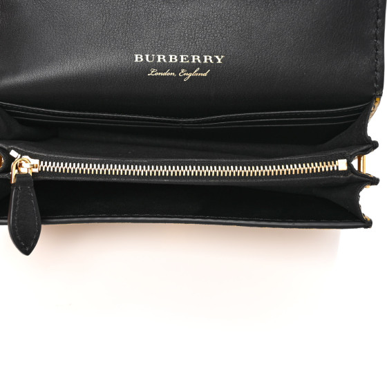 BURBERRY Suede Watersnake Print Small Madison Buckle Bag