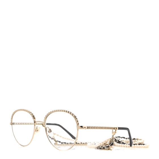 chanel eyeglasses pearl on side
