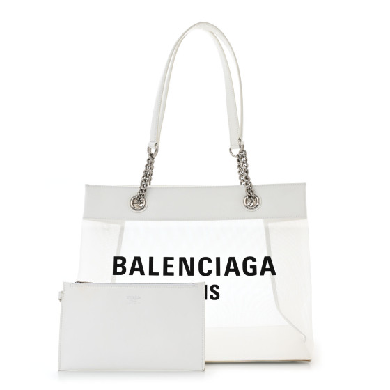 トートバッグ BALENCIAGA Duty Free medium mesh tote bag Balenciaga Medium Duty Free Tote Bag | Black | FARFETCH