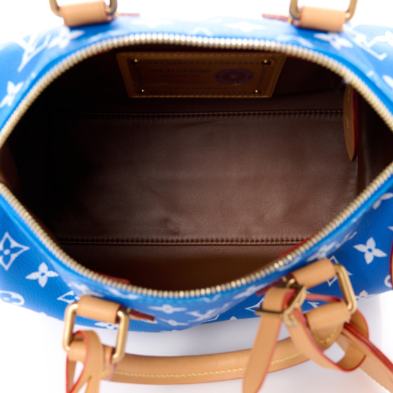 [ルイヴィトン]M56372 SEASIDE BLUE LOUIS VUITTON Monogram Jacquard Denim Speedy Bandouliere 25