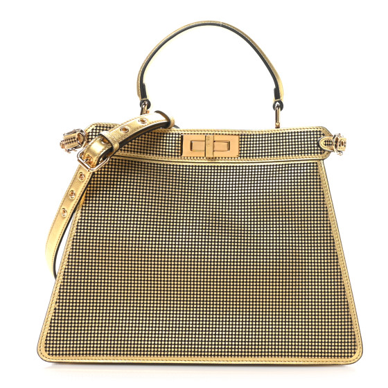 FENDI X VERSACE Vitello Laminato Nappa Perforated Fendace FF