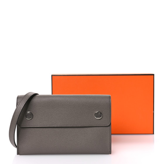 HERMES Epsom Hermesnap Wallet Etain 1642640 | FASHIONPHILE