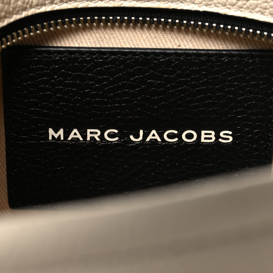 MARC JACOBS Grained Calfskin Colorblock Mini The Tote Bag