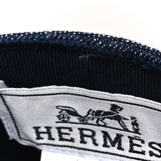 HERMES Denim Joanne Cap Hat 57 Indigo 1639875 | FASHIONPHILE
