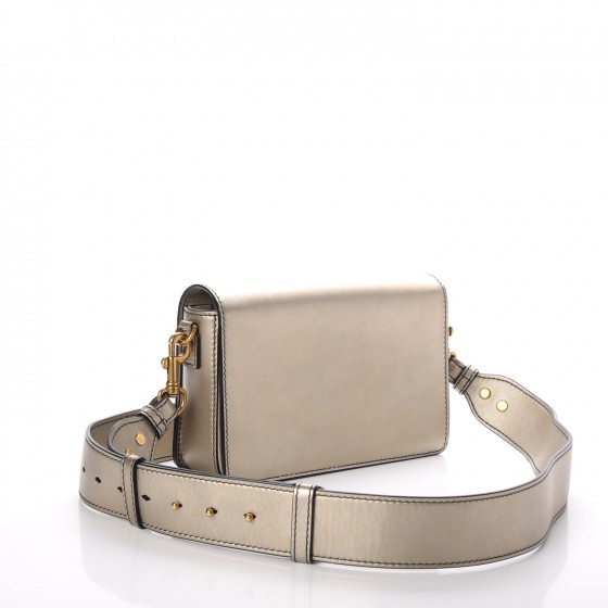 CHRISTIAN DIOR Metallic Smooth Calfskin Dio(r)evolution Flap