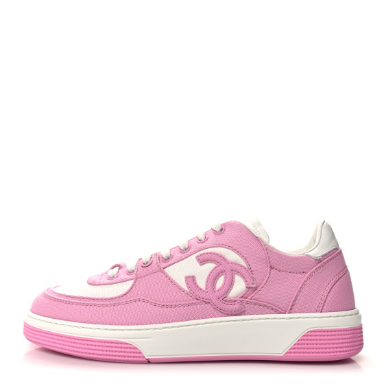 CHANEL - シャネル　38サイズ　ピンク CHANEL Cotton Sneakers 38 Pink White 1526867 | FASHIONPHILE