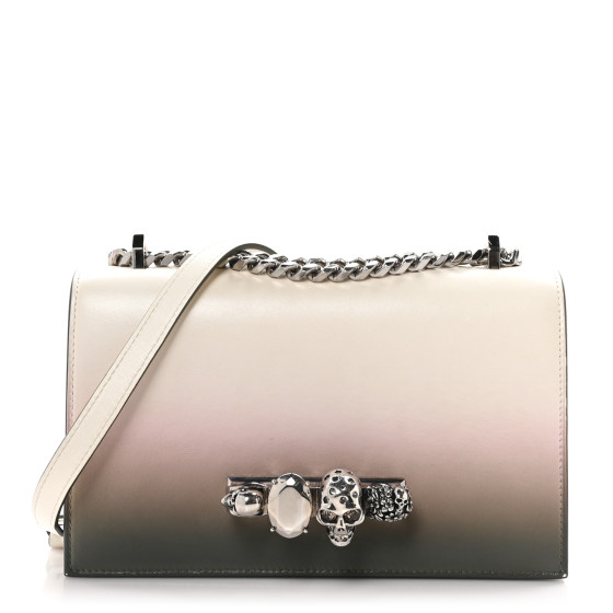 ★Alexander McQueen★ザナックルサッチェルバッグ ALEXANDER MCQUEEN Calfskin Studded Knuckle Satchel Black