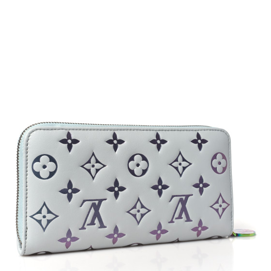 LOUIS VUITTON Lambskin Embossed Monogram LV Ski Coussin