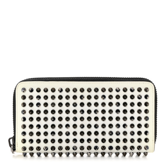 【自身購入極美品】christian Louboutin Panettone Panettone - Wallet - Grained calf leather and spikes