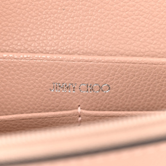 半額セール JIMMY JC ROUND WALLET LIGHT GRAINY CALF Jimmy Choo Leather Round Zip Wallet Gold Silver | eBay