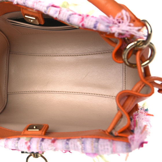 MULBERRY Tweed Mini Iris Tote Apricot 1238561 | FASHIONPHILE