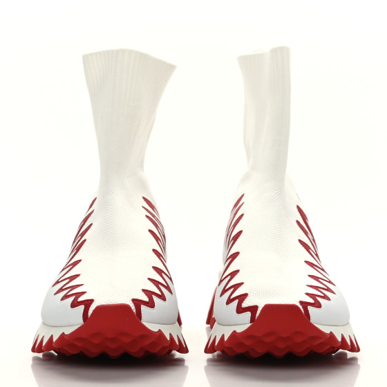 CHRISTIAN LOUBOUTIN Knit Mesh Sharky Sock Sneakers 35.5