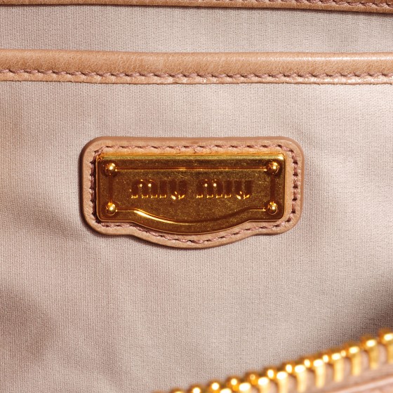 【関税&送料込】Miu Miu Cappuccino Cotton Blend Reversible O Miu Miu Multicolored raffia effect yarn shopping bag E/W