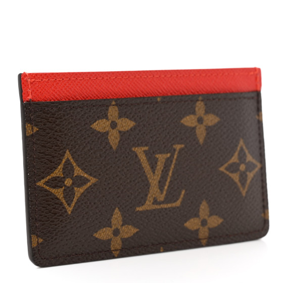 LOUIS VUITTON Monogram My LV Heritage Card Holder Rouge