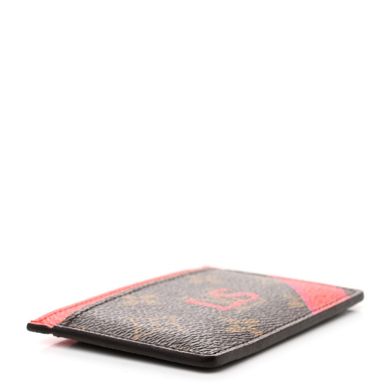 LOUIS VUITTON Monogram My LV Heritage Card Holder Rouge