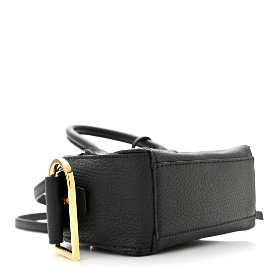 DELVAUX Taurillon Soft Nano Cool Box Black 1228683