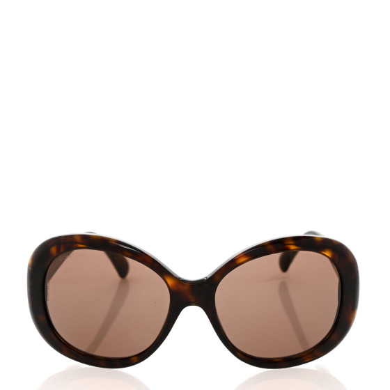 るい CHANEL Quilted CC Sunglasses 5188 Tortoise 1415027
