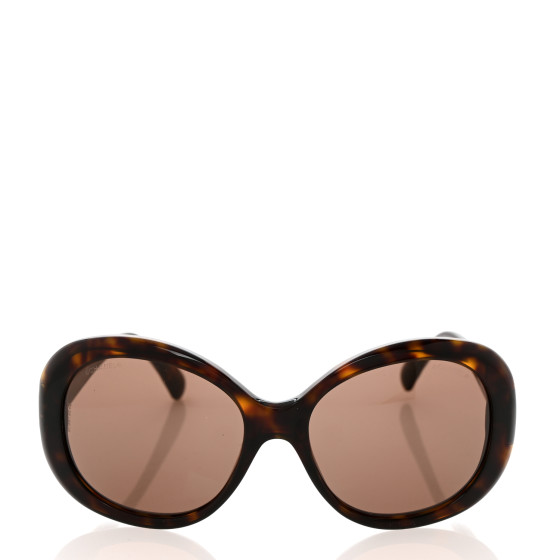 CHANEL Quilted CC Sunglasses 5188 Tortoise