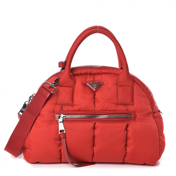 Prada Red Tessuto City Tote Bag - Etsy
