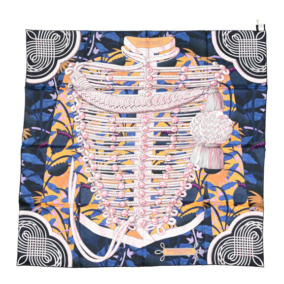 【大人気！】HERMES carre90 double face brandebourgs スカーフ HERMES Silk Carre Double Face Brandebourgs Scarf 90 Vert