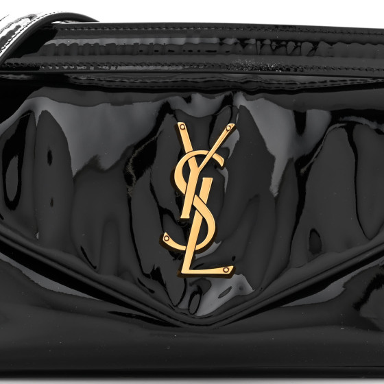 YSL カリプソ CALYPSO GLOVE PATENT SAINT LAURENT Patent Calfskin Calypso Black 1475621