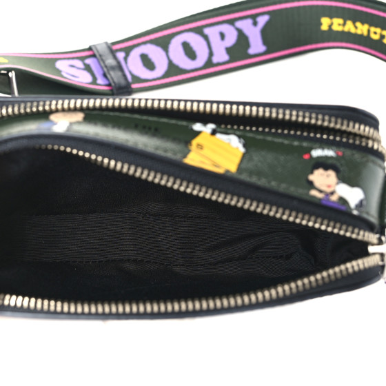 MARC JACOBS X Peanuts Saffiano Snoopy Snapshot Camera Bag