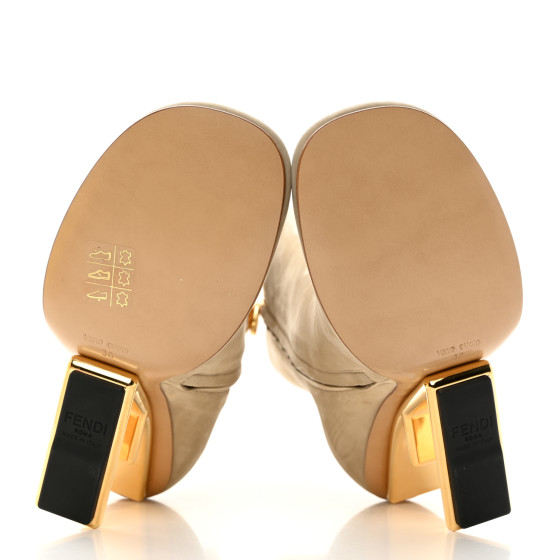 FENDI Nubuck Fendi First 95mm Ankle Boots 36 Roger 1475739