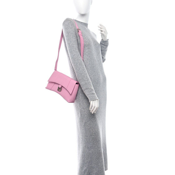 [Balenciaga] GG80101BC◆ Downtown XS-Candy Pink BALENCIAGA Semi Shiny Smooth Calfskin XS Downtown Shoulder