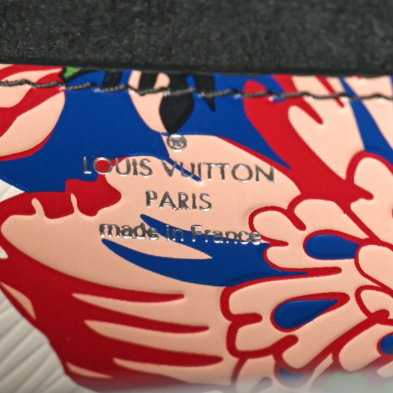 LOUIS VUITTON Epi Floral Twist Shoulder Bag MM Flower Green