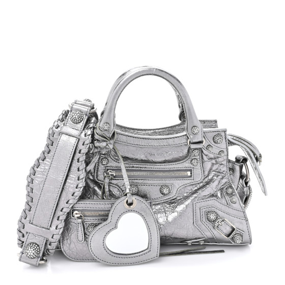 ハンドバッグ Balenciaga Neo Cagole Xs Handbag In Arena Leather BALENCIAGA Agneau Arena Neo Cagole Handbag XS Sand Beige