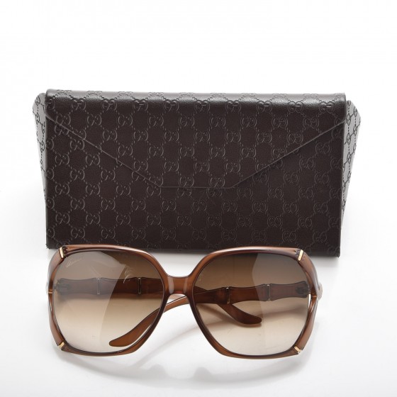 GUCCI Bamboo Effect Sunglasses GG 3508/S Brown 223771