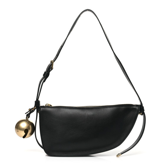 【関税&送料込】Burberry Shield Sling Small Shoulder Bag BURBERRY Calfskin Small Shield Sling Bag Black 1630312