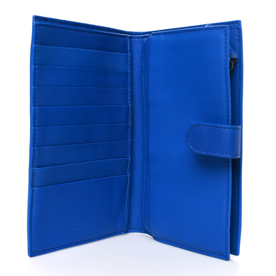 BOTTEGA VENETA Nappa Intrecciato Continental Wallet Blue