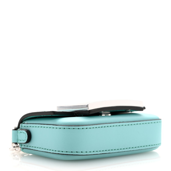 FENDI X TIFFANY Vitello Seta Sterling Silver Nano Maxi
